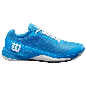 Wilson Rush Pro 4.0 Clay Tennis Shoes (Mens) - French Blue/White/Navy Blazer