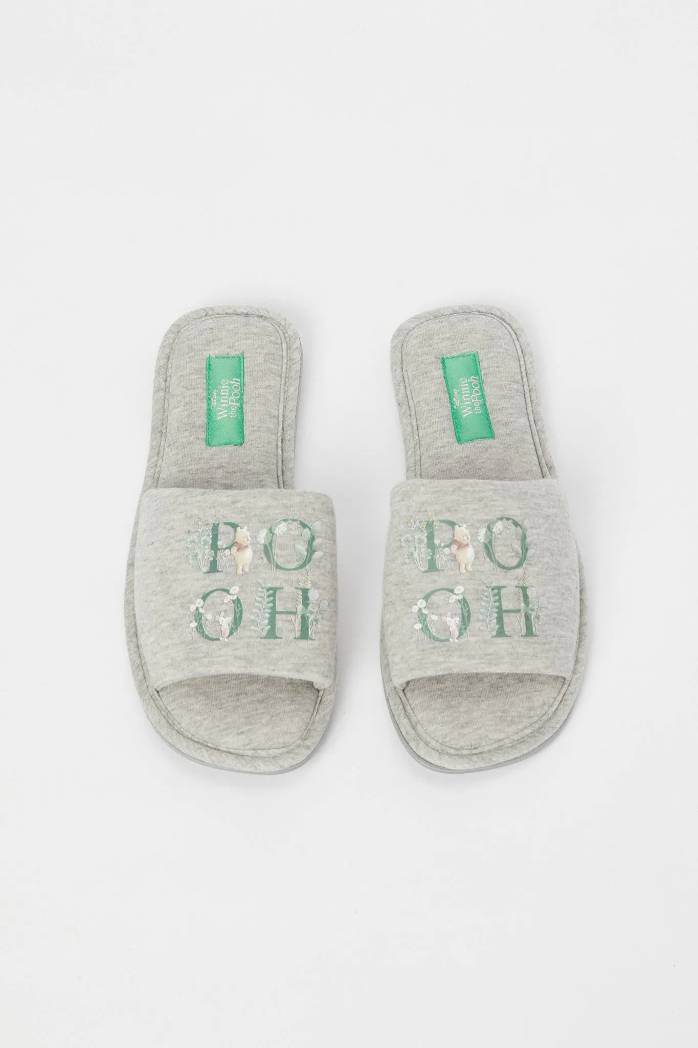 Women Grey Winnie The Pooh Slipper