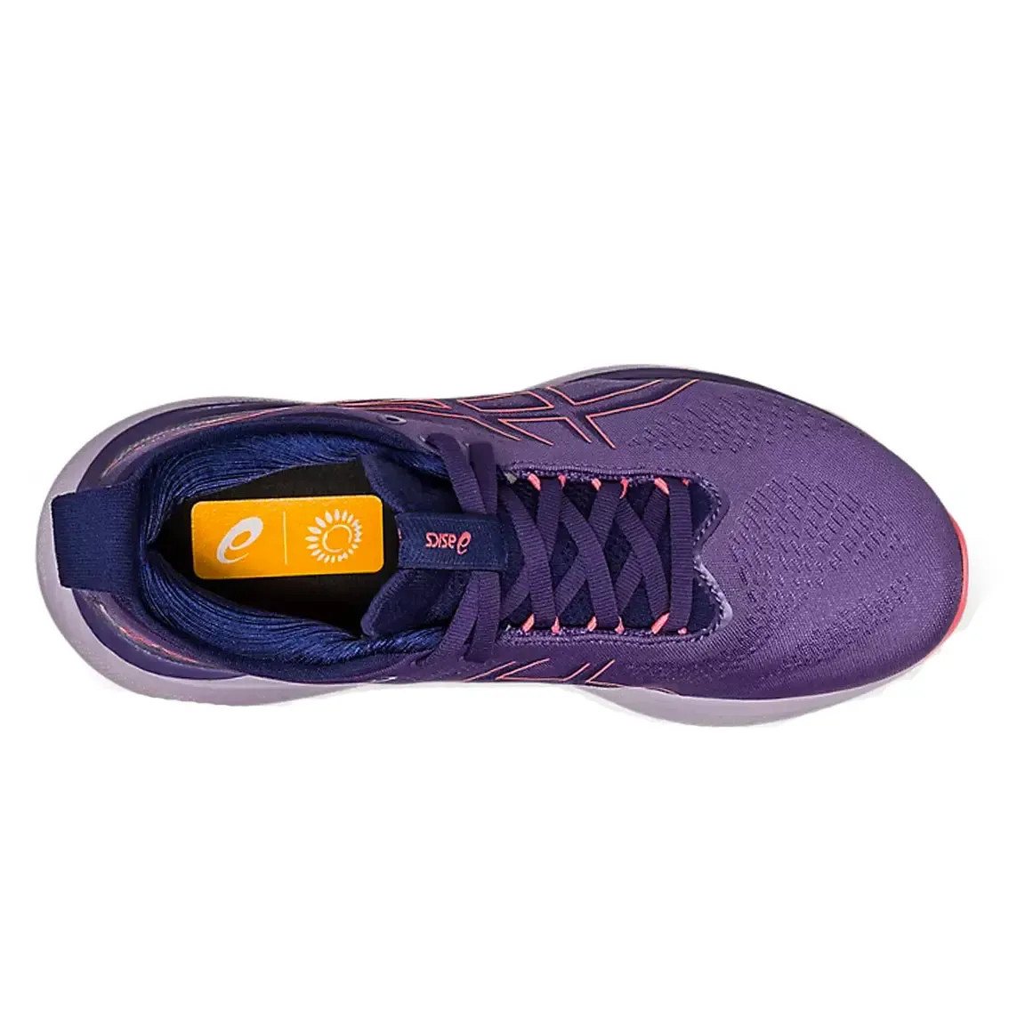 Womens ASICS GEL-Nimbus 25 - Dusty Puple / Papaya