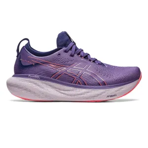 Womens ASICS GEL-Nimbus 25 - Dusty Puple / Papaya