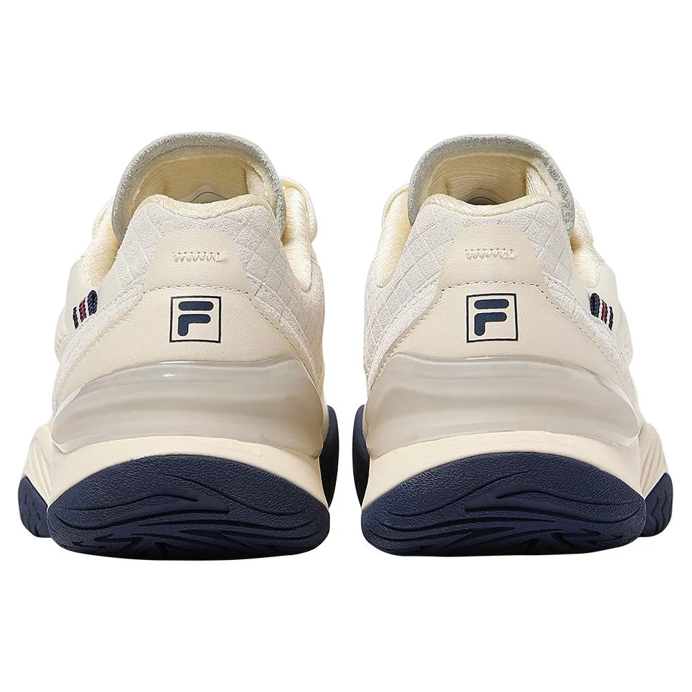 Womens Axilus Lux Tennis Shoes Gardenia and Fila Navy