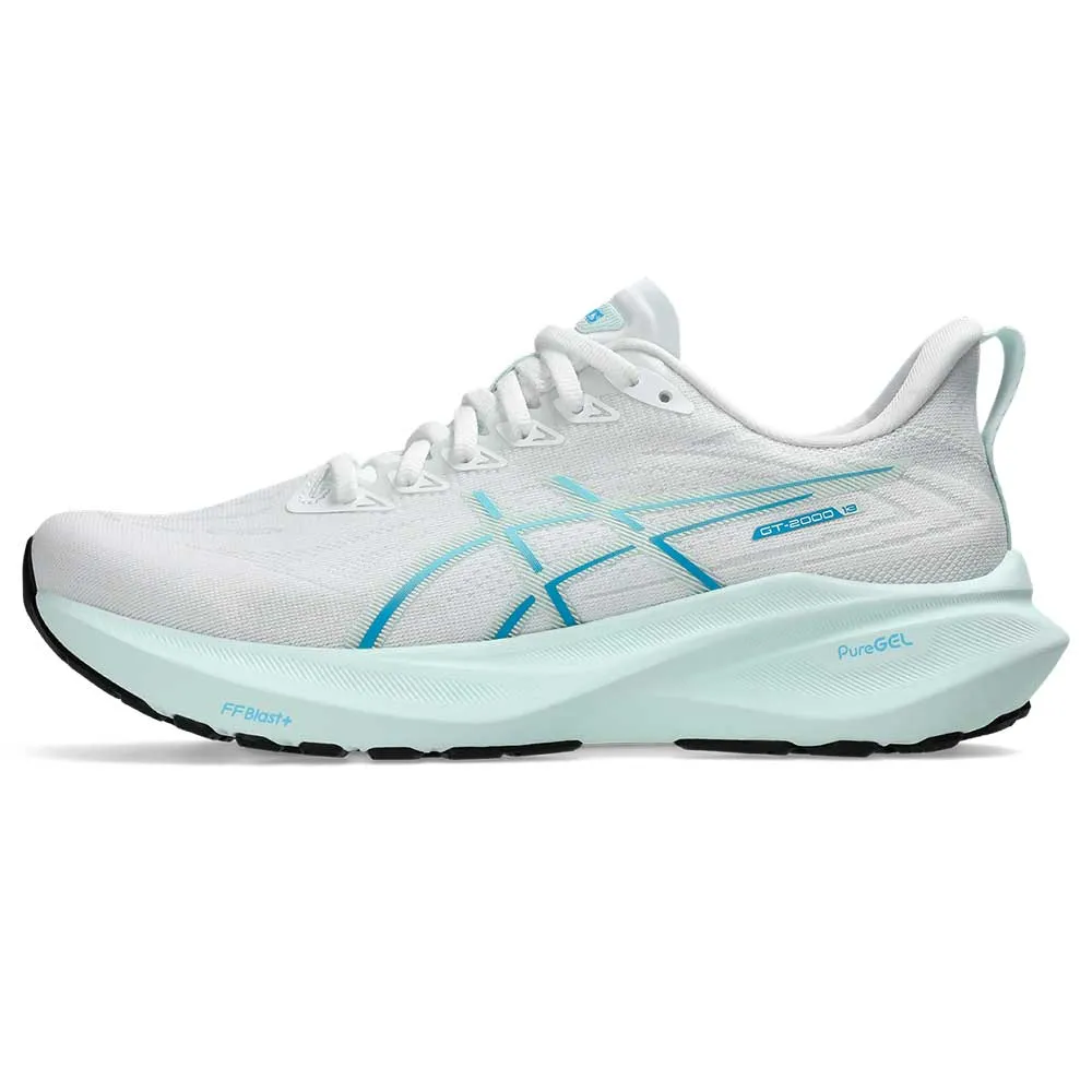 Women's GT-2000 13 Running Shoe - White/Soothing Sea - Regular (B)