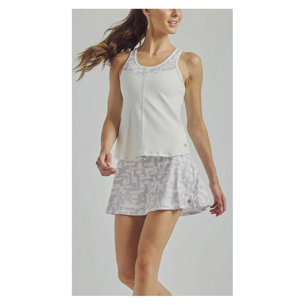 Women's Patina 14 Inch Tennis Skort White Icon and White