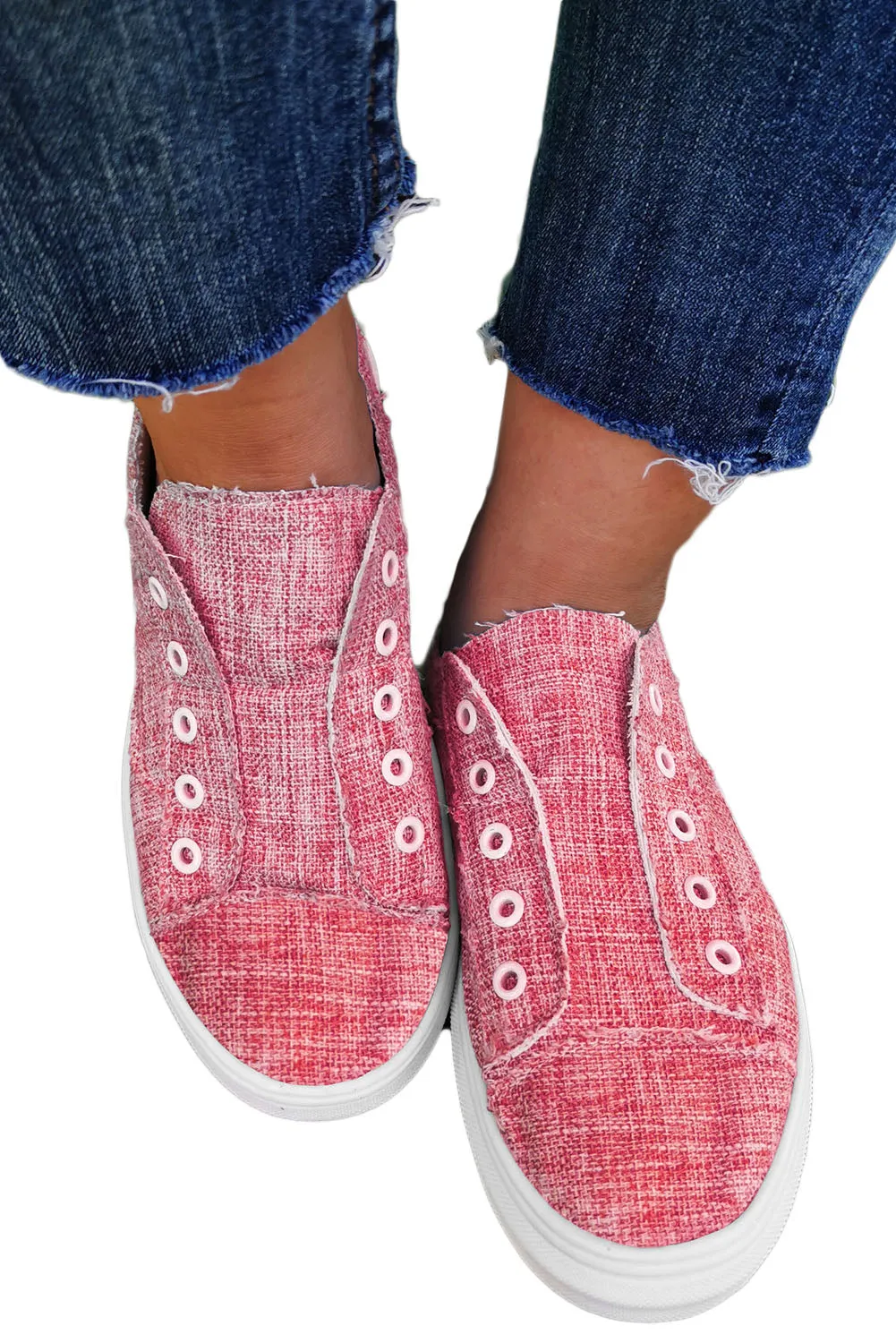 Women's Valentines Canvas Slip on Sneakers Casual Shoes