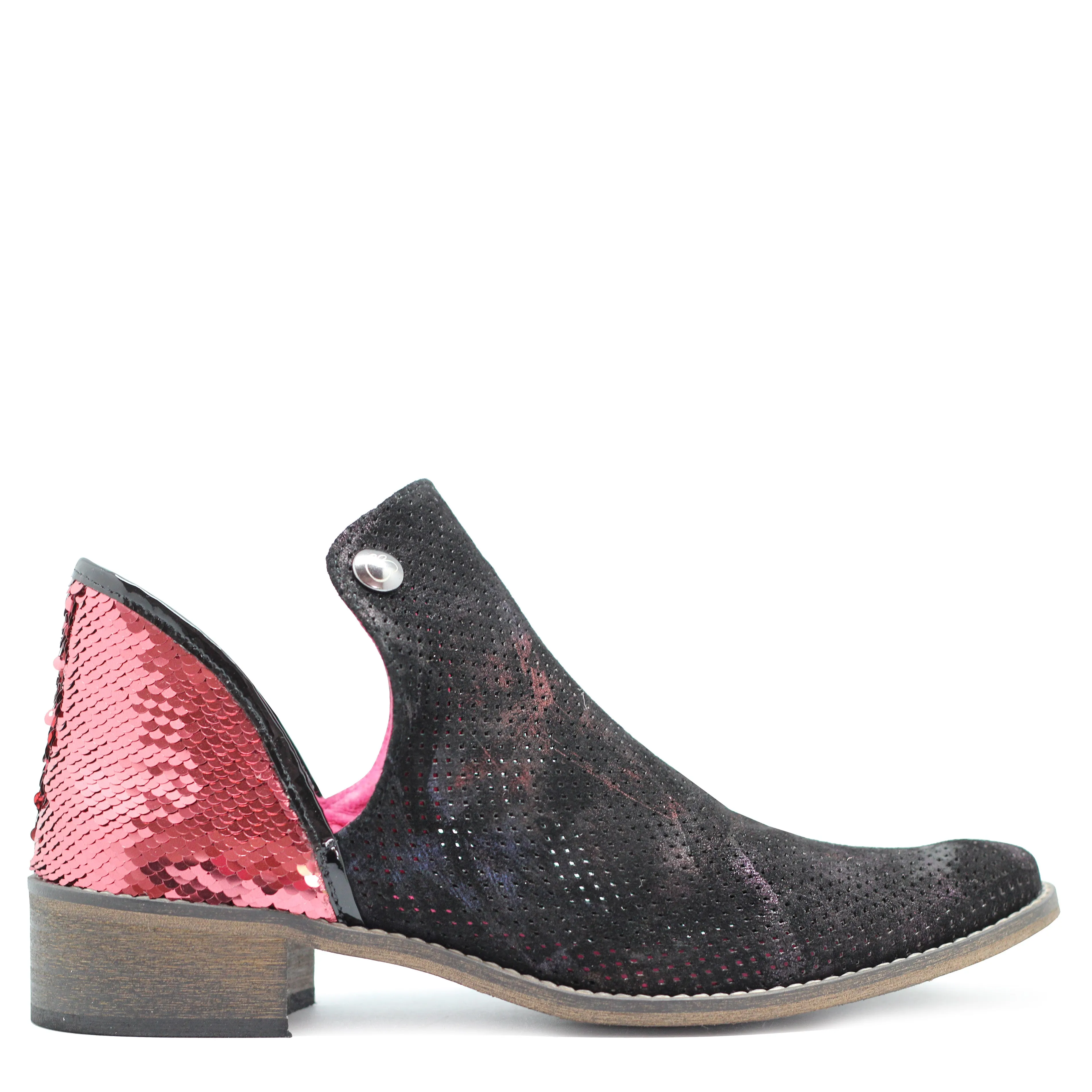 Zippette - Black Multi Colour Smoke anke boot